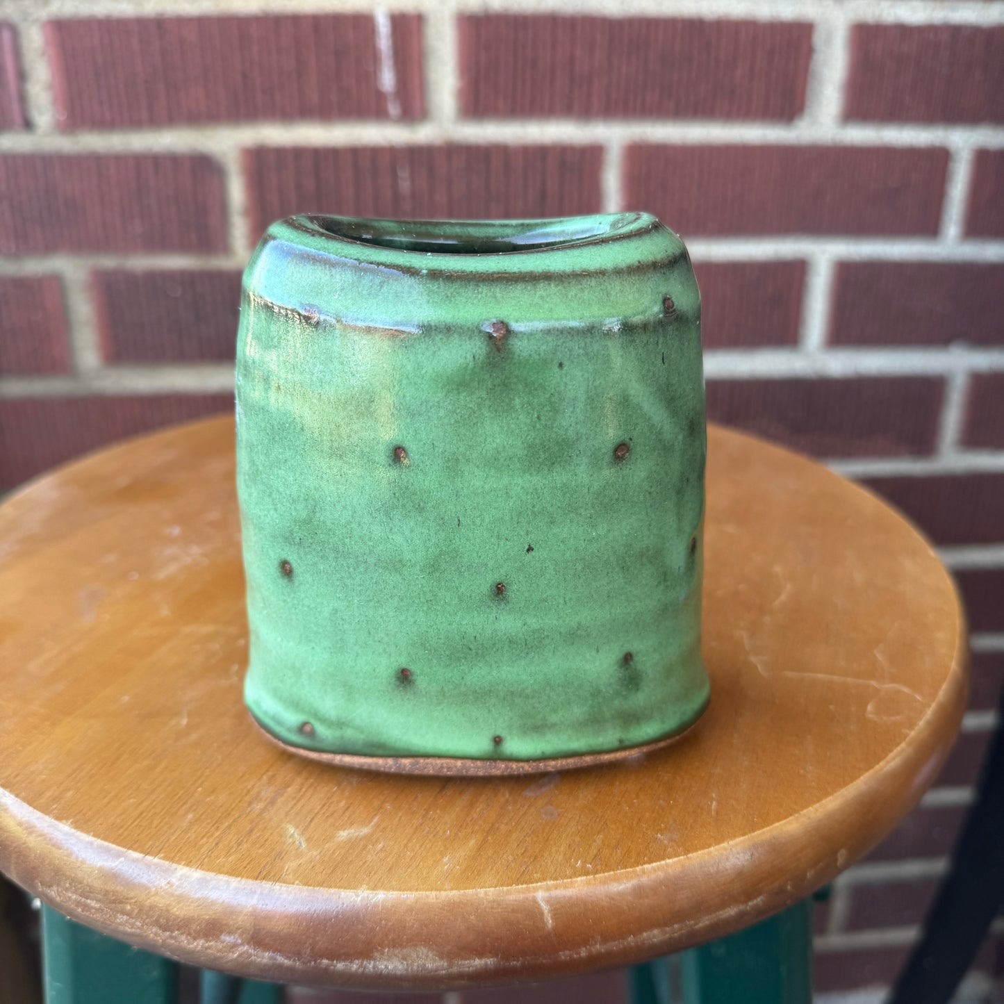 Green Pottery Vase/Planter