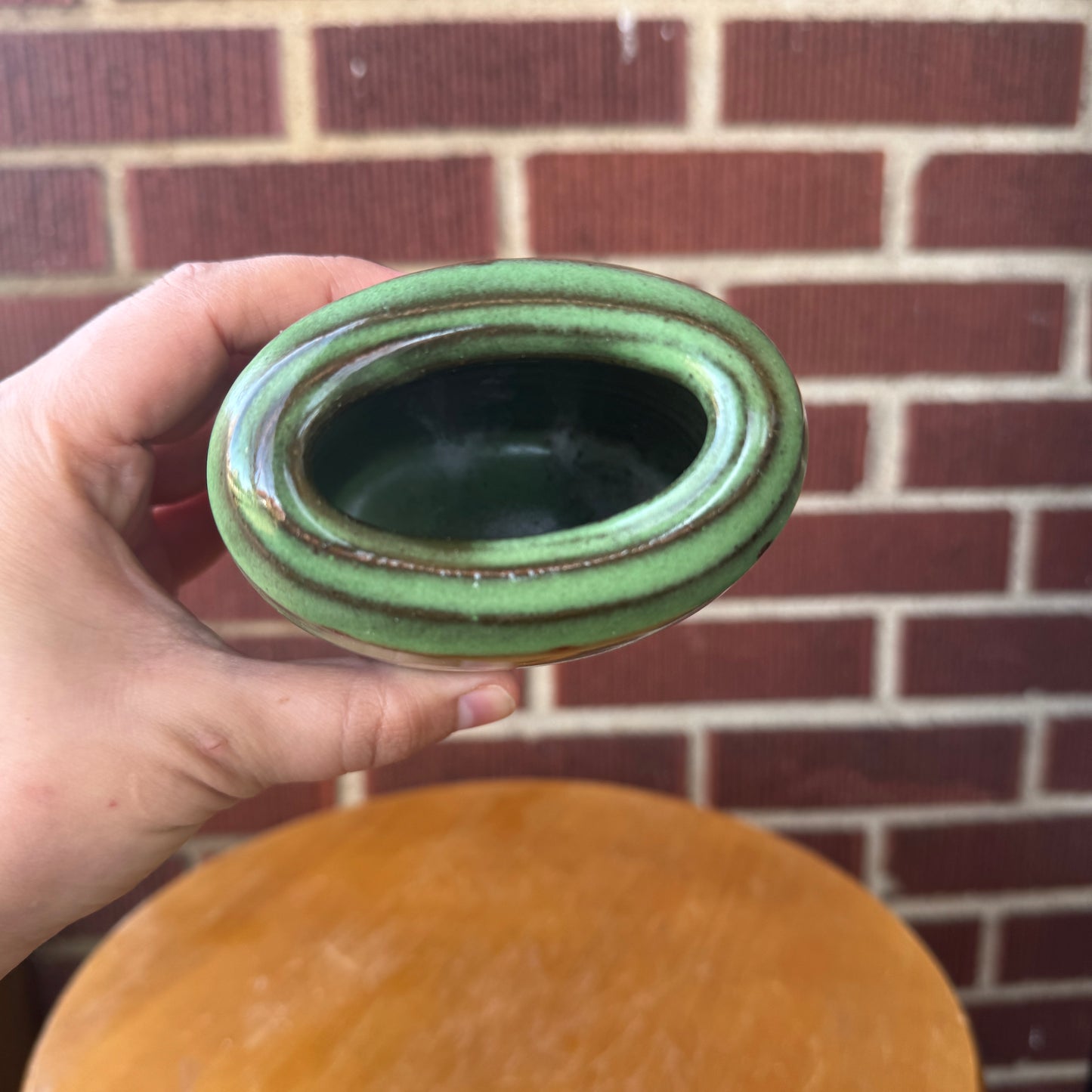 Green Pottery Vase/Planter
