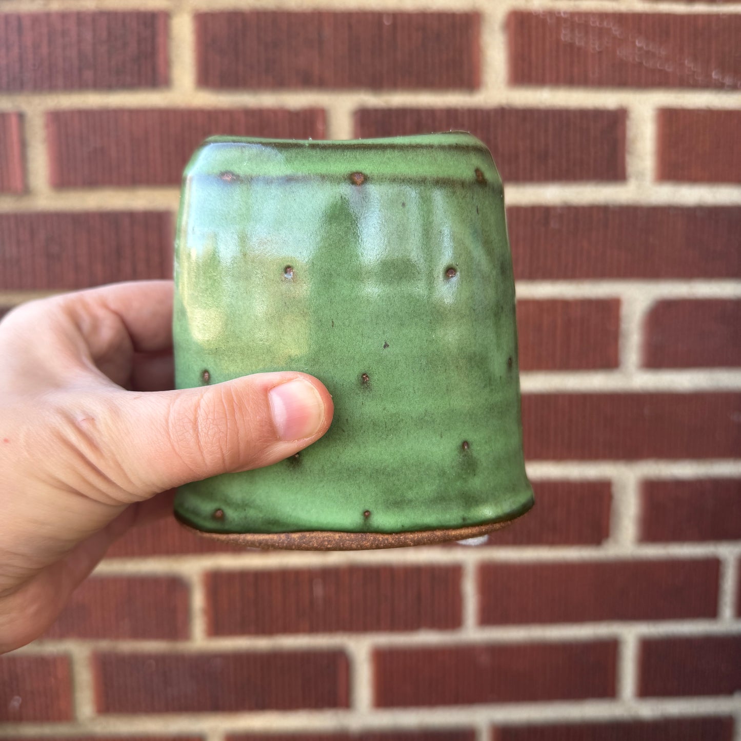 Green Pottery Vase/Planter