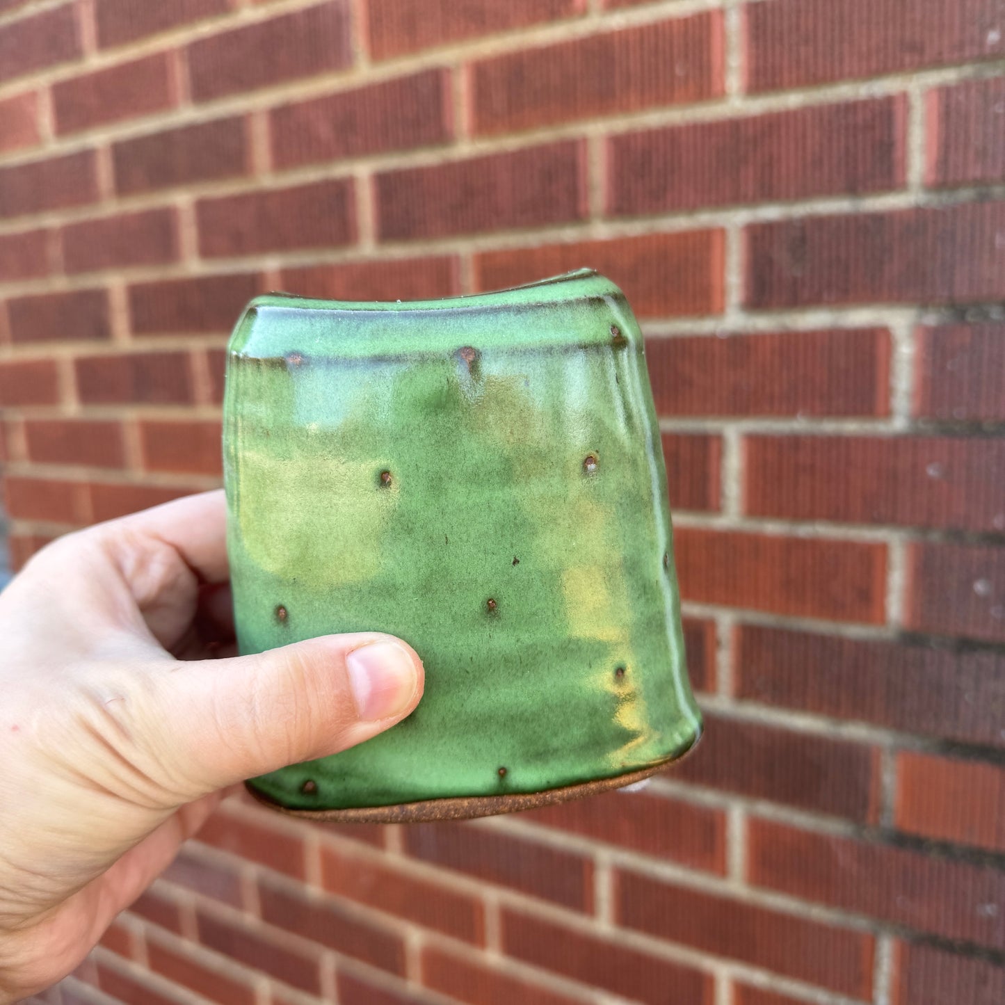 Green Pottery Vase/Planter