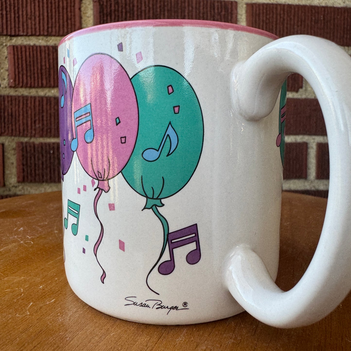 Vintage 1992 Susan Burger Balloons Mug