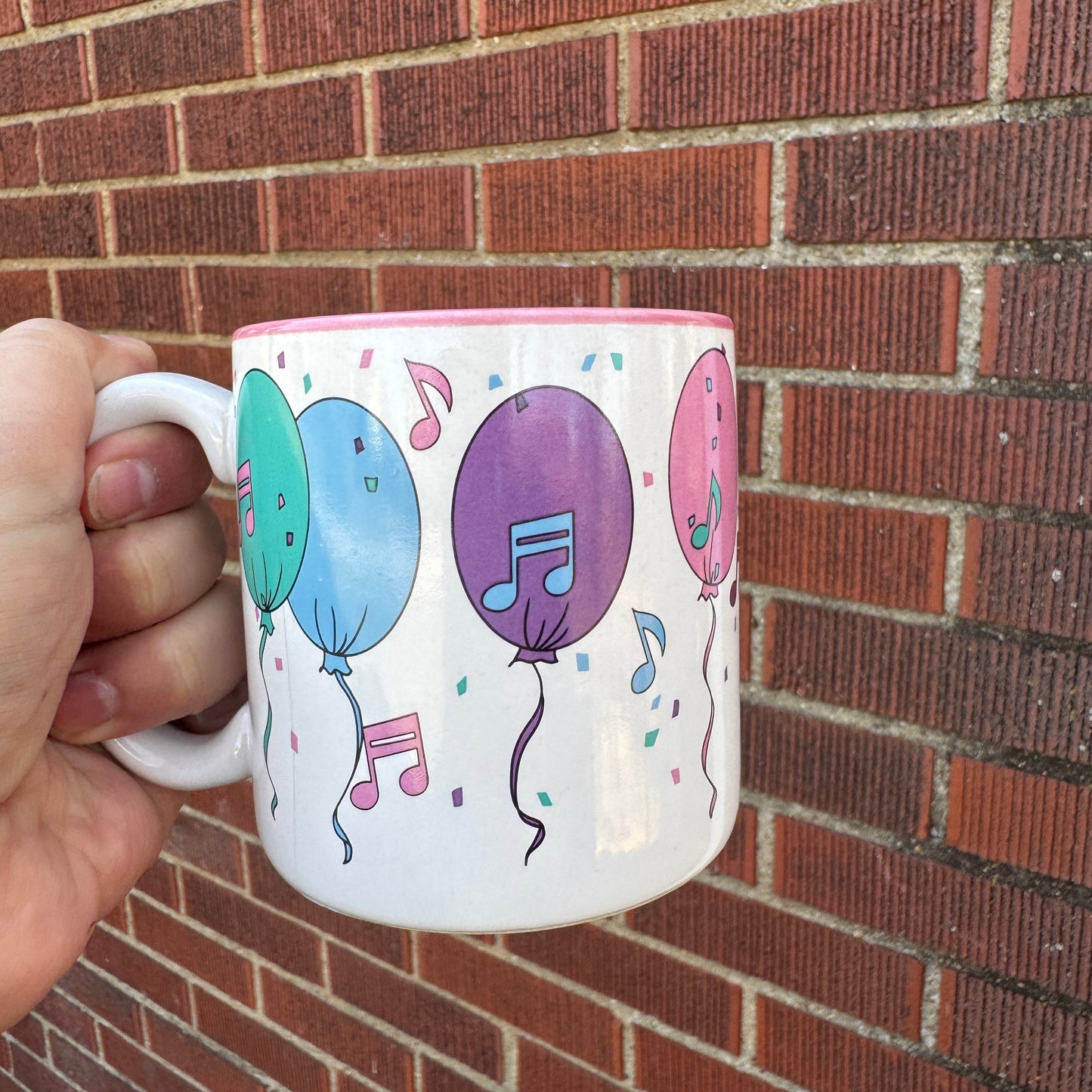 Vintage 1992 Susan Burger Balloons Mug