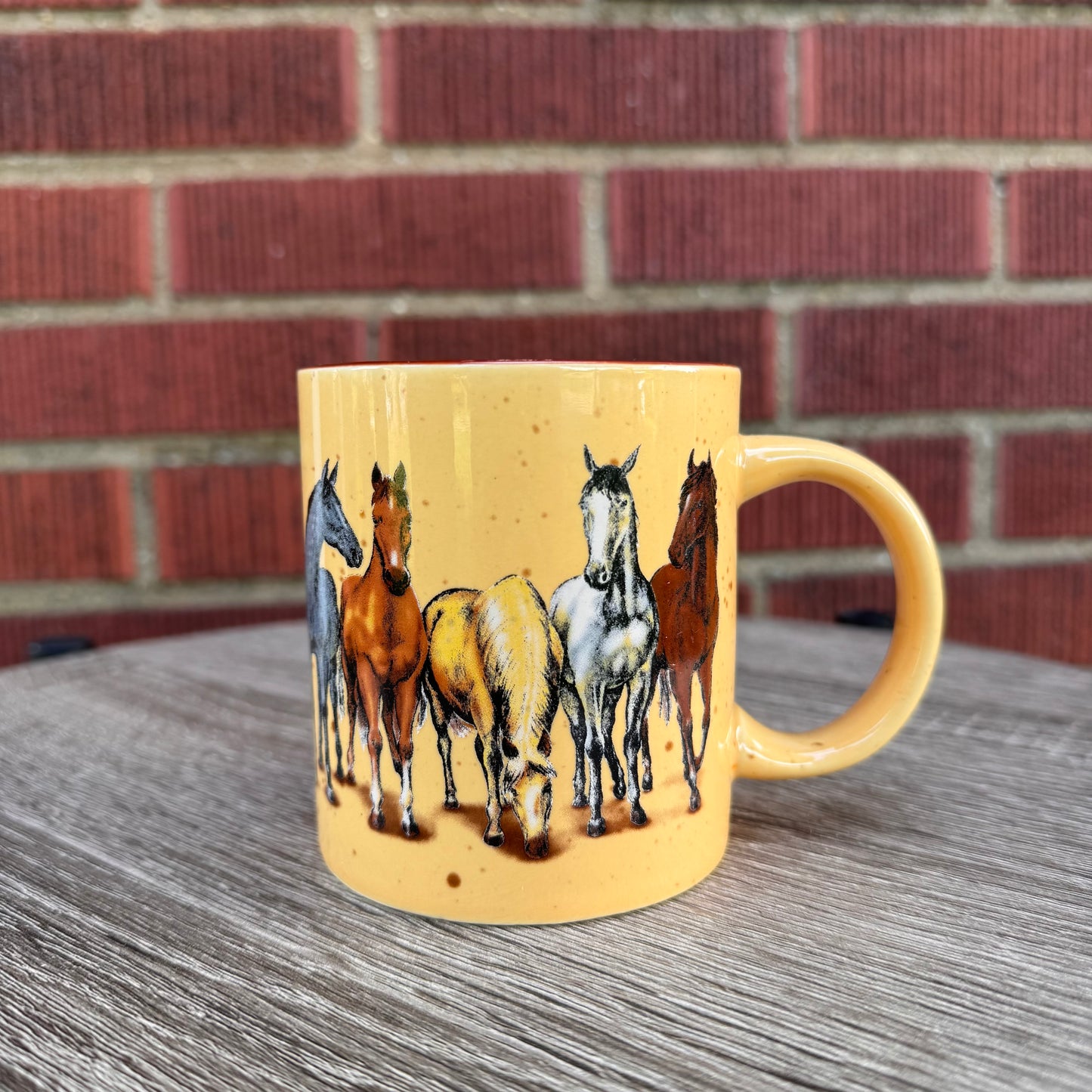 Beige Horse Mug
