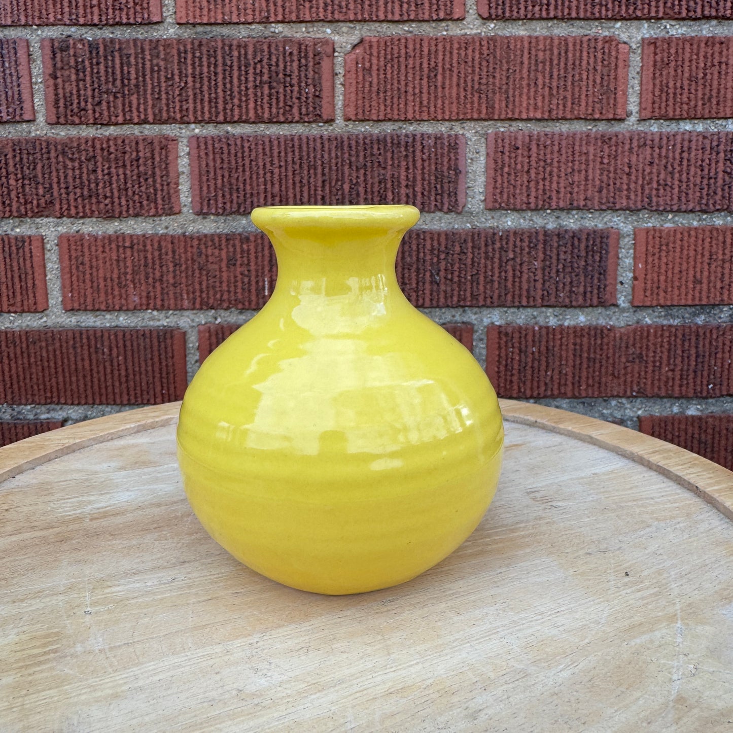Ceramic Yellow Bud Vase