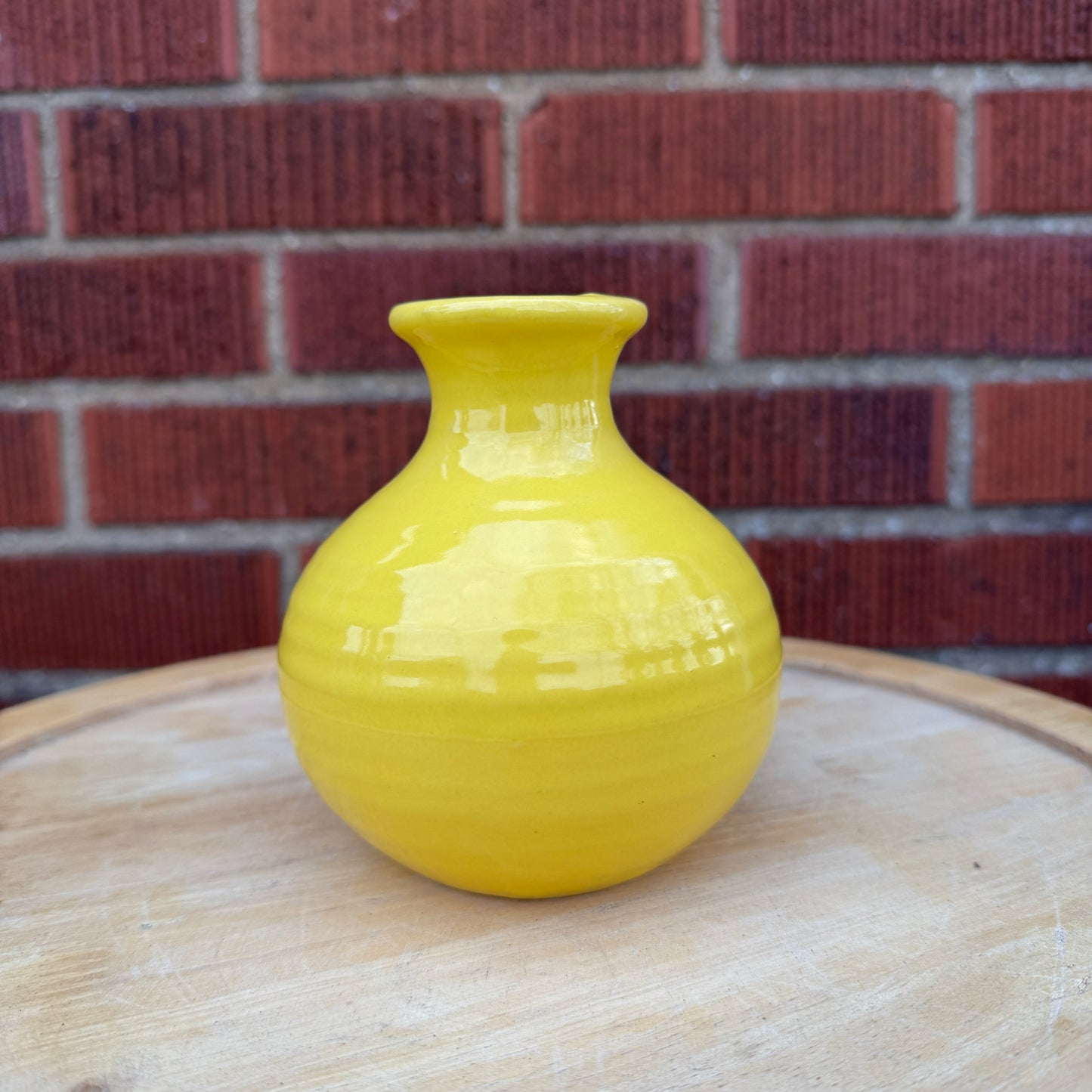 Ceramic Yellow Bud Vase