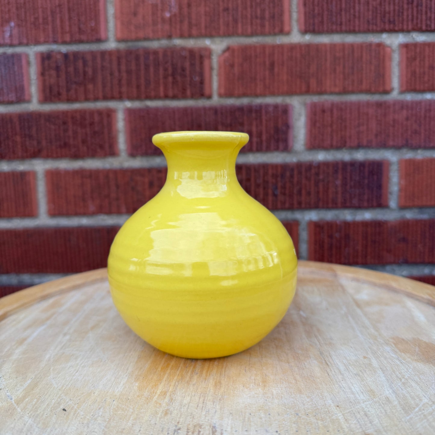 Ceramic Yellow Bud Vase