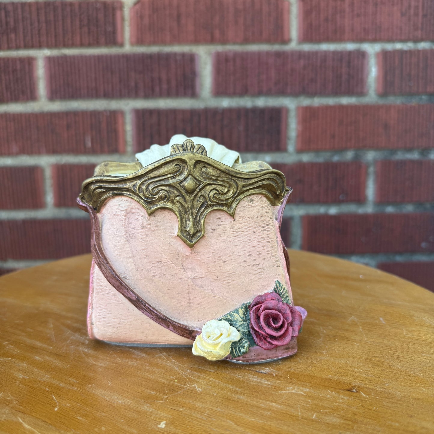 Vintage Handbag w/ Gloves Vase