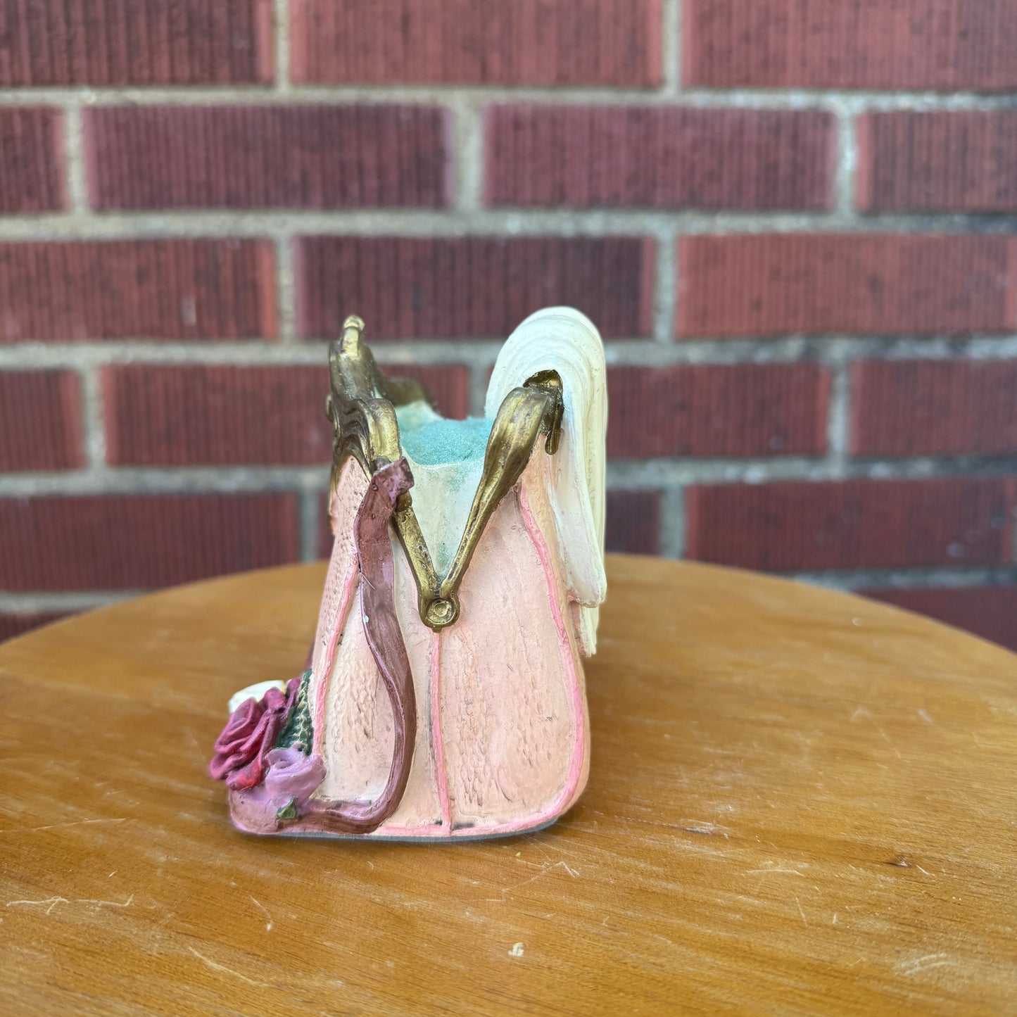 Vintage Handbag w/ Gloves Vase