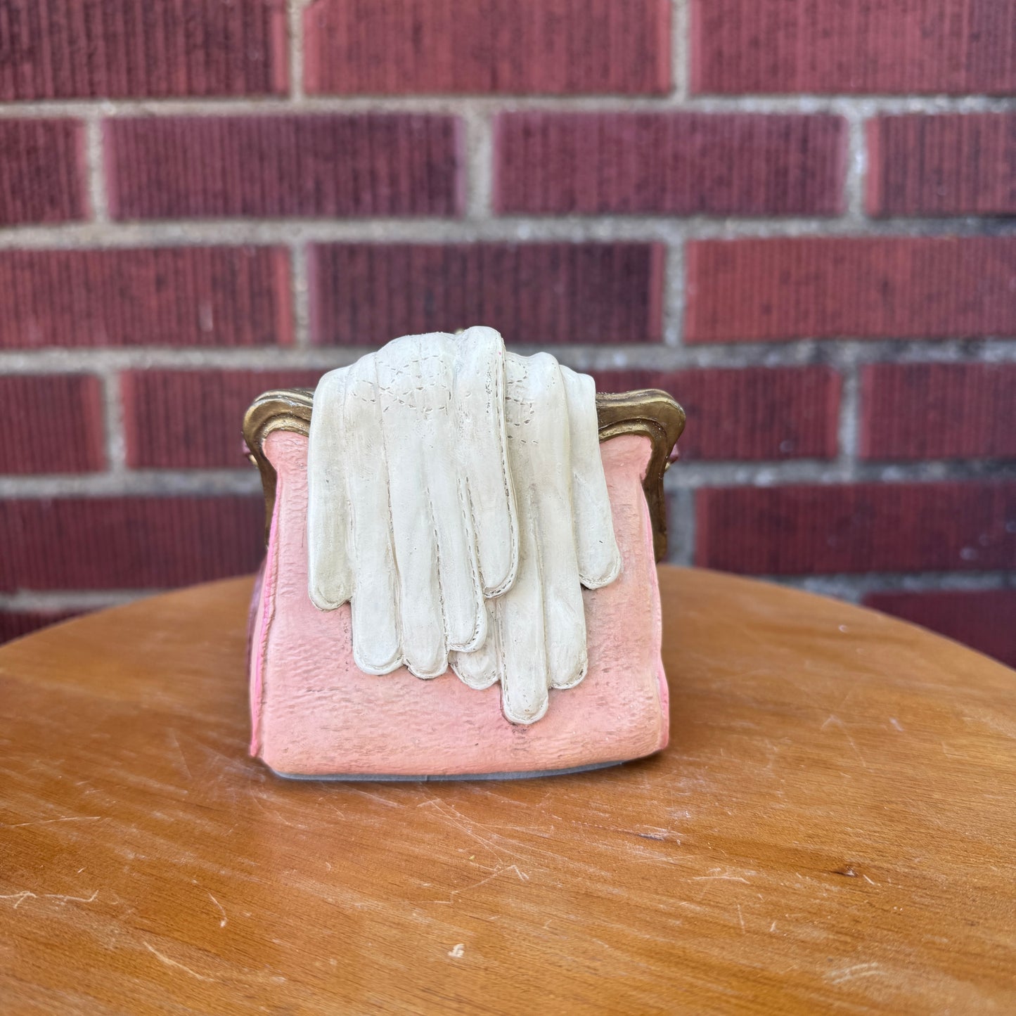 Vintage Handbag w/ Gloves Vase