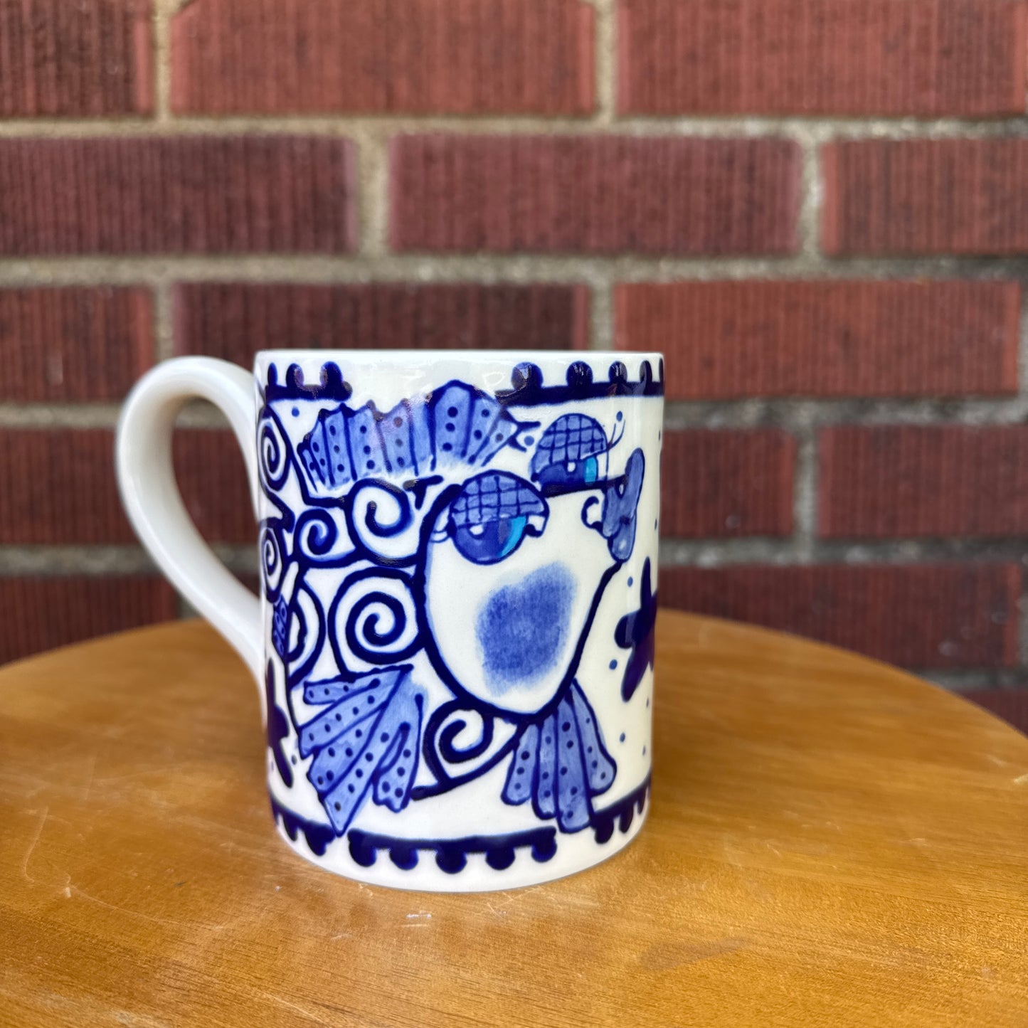 Diane Blue Sky Clayworks "Come Dream with Me" Fish Mug