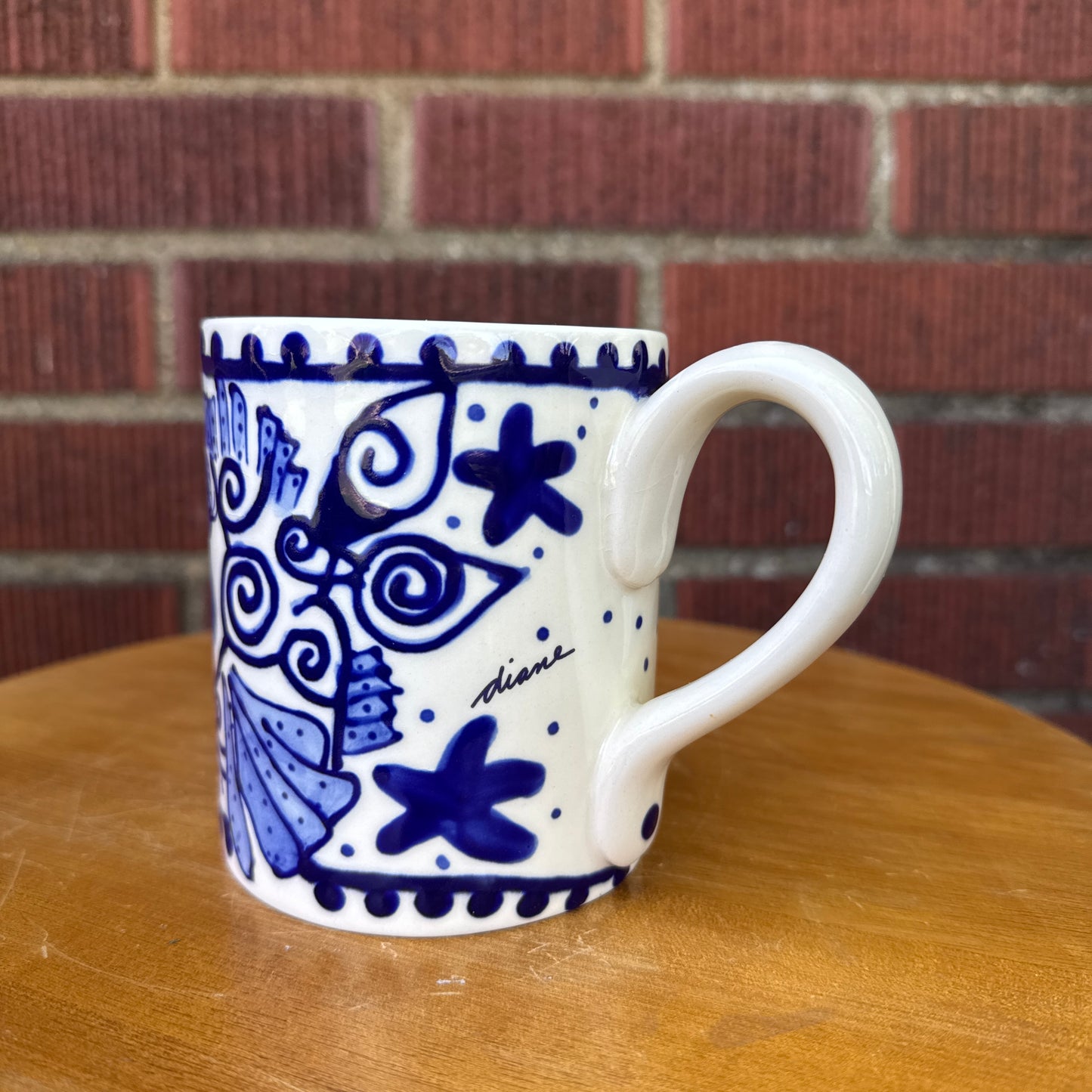 Diane Blue Sky Clayworks "Come Dream with Me" Fish Mug
