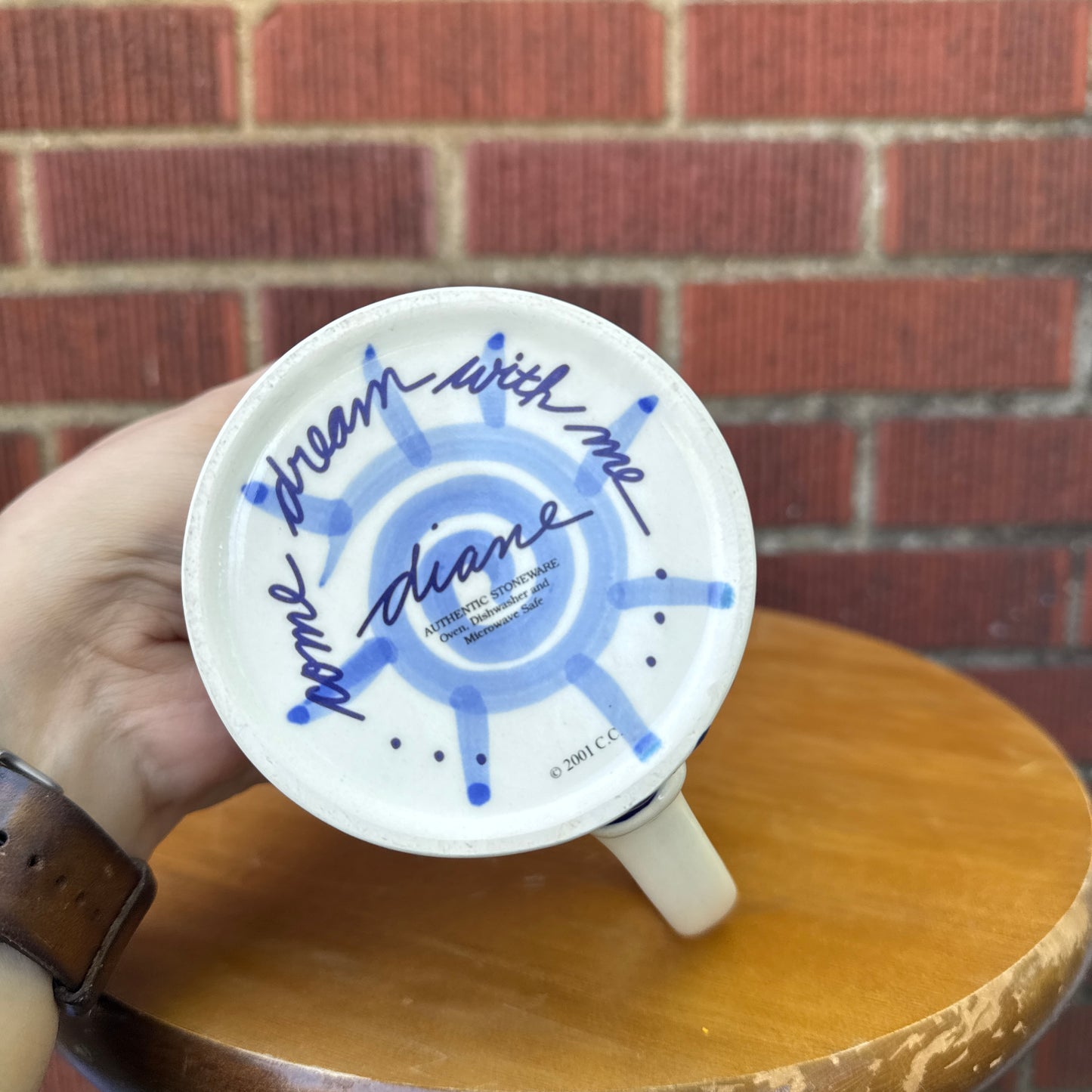 Diane Blue Sky Clayworks "Come Dream with Me" Fish Mug