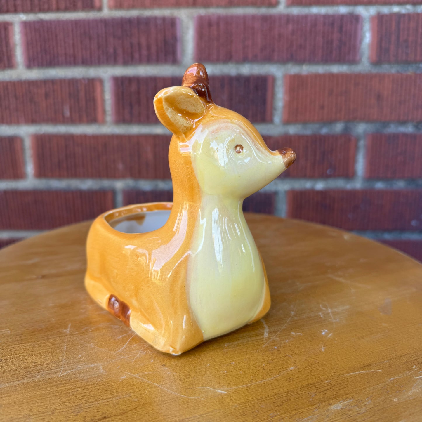 Deer Fawn Ceramic Planter