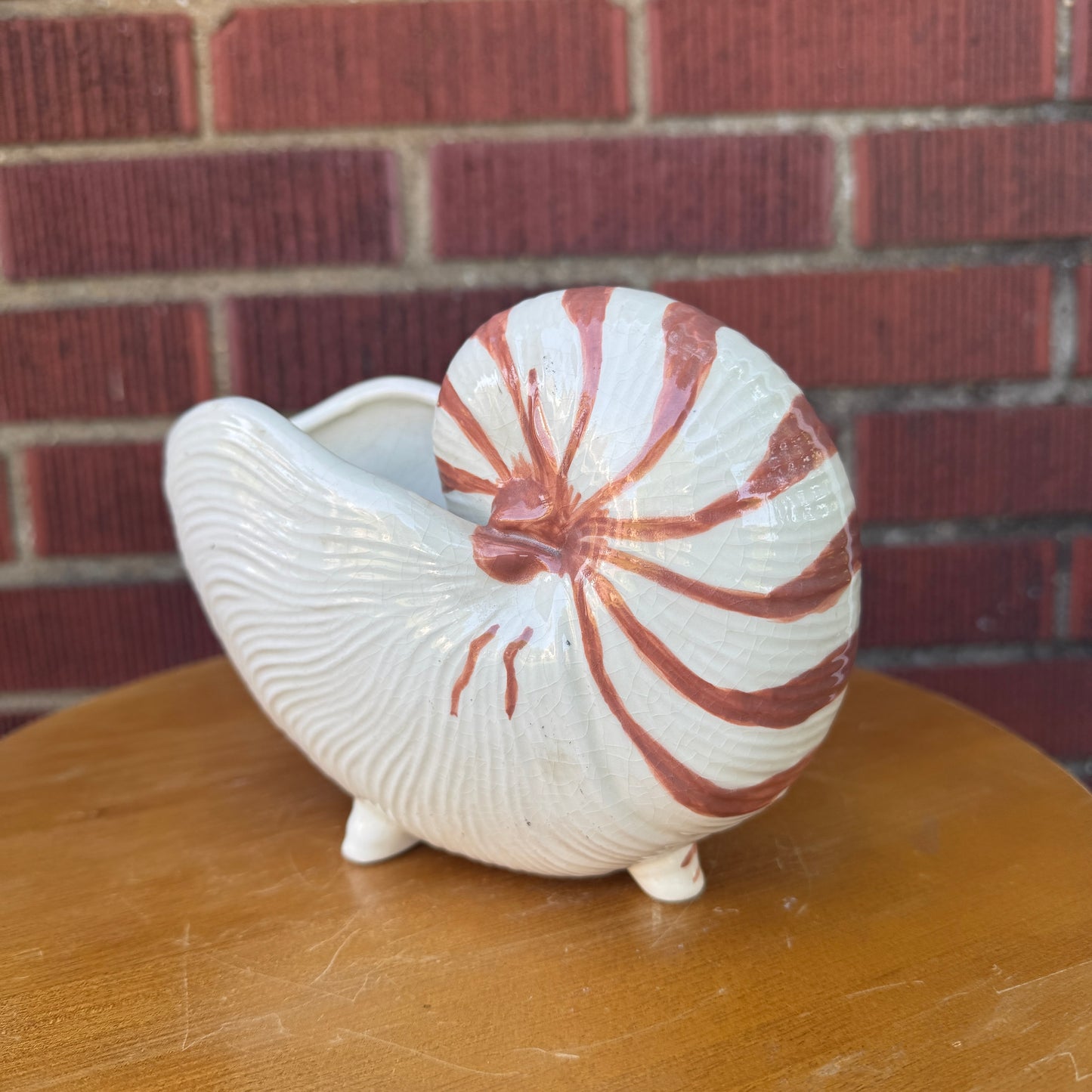 Handmade Pottery Nautical Shell Planter