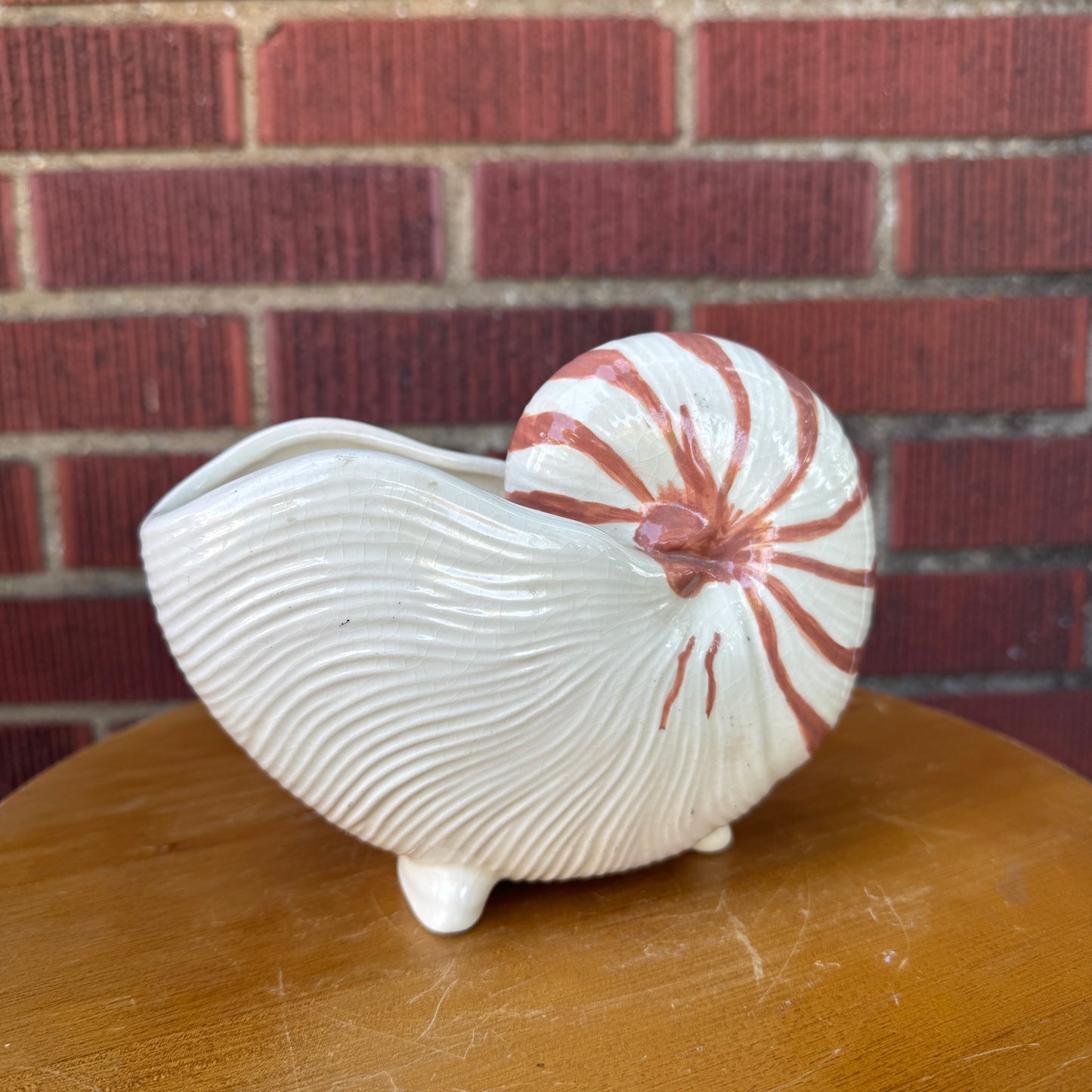 Handmade Pottery Nautical Shell Planter