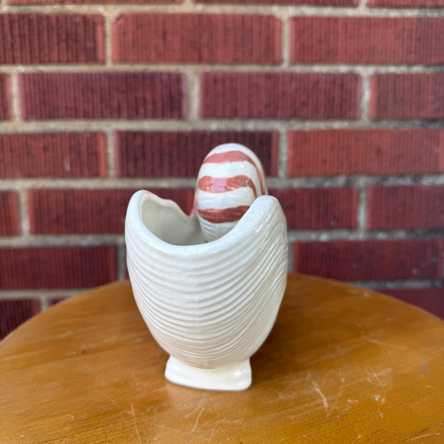 Handmade Pottery Nautical Shell Planter