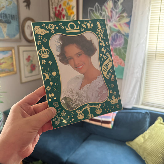 Vintage Libra Zodiac Frame