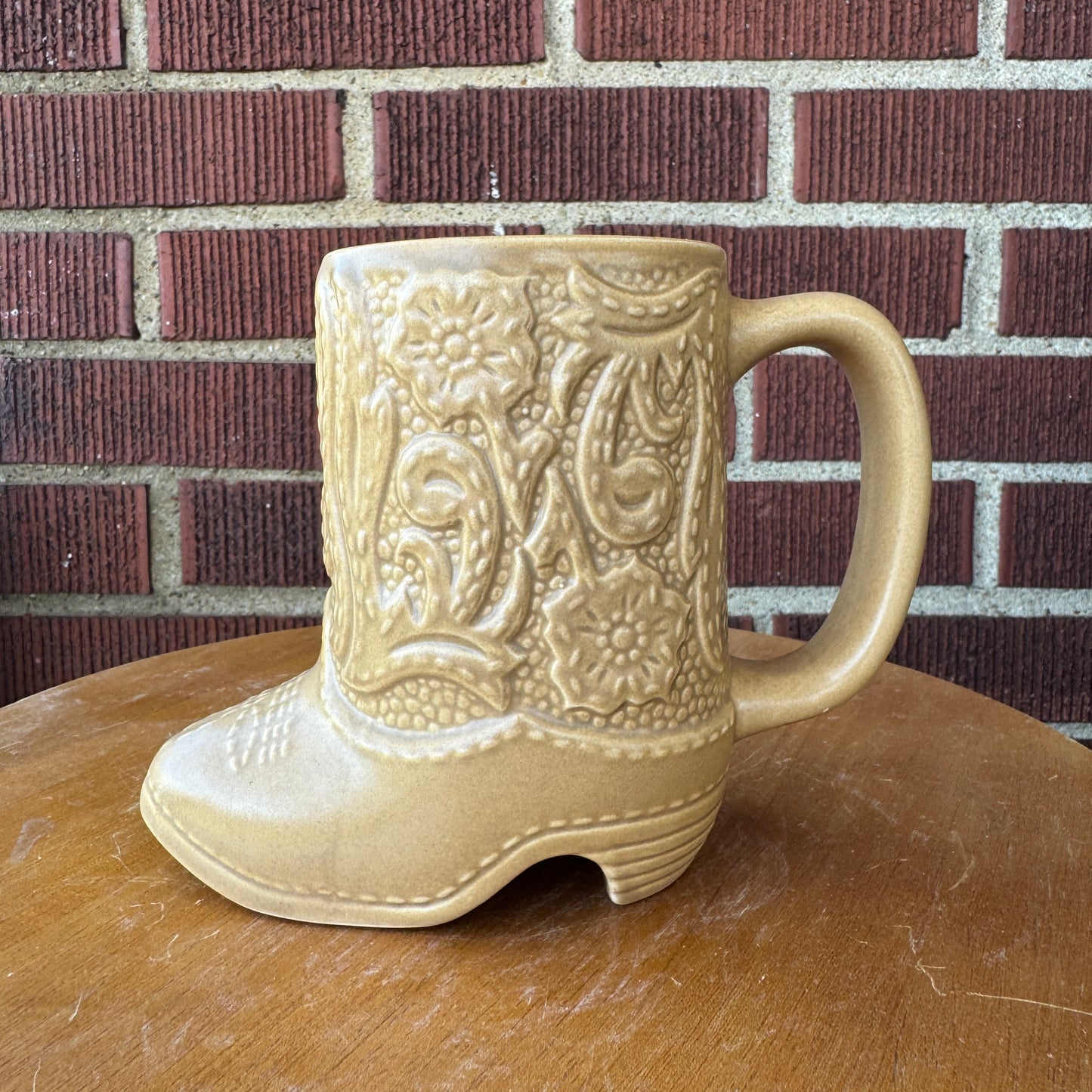 Vintage Western Cowboy Boot Mug