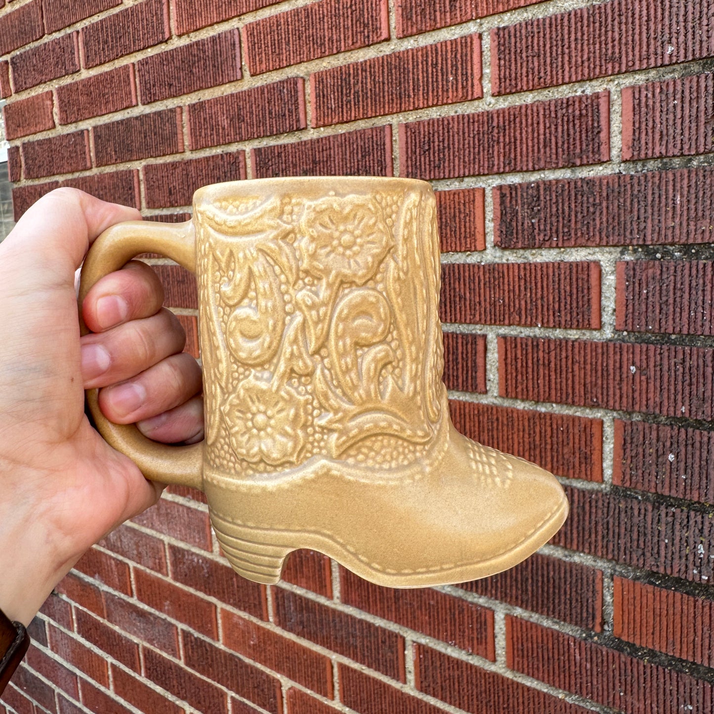 Vintage Western Cowboy Boot Mug