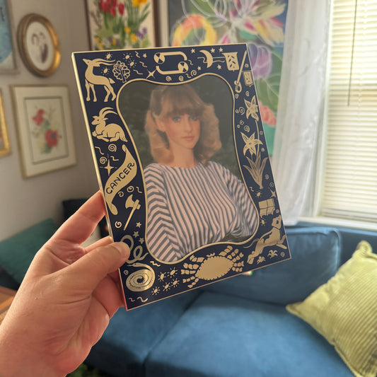 Vintage Cancer Zodiac Frame