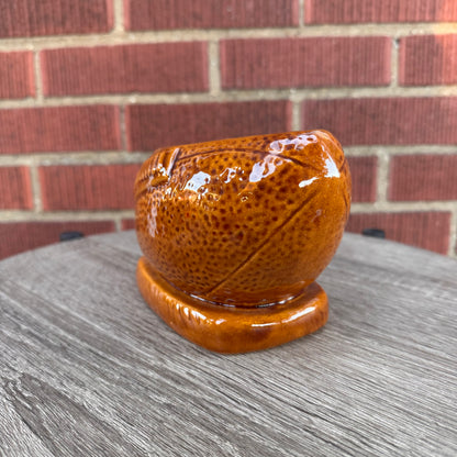Vintage Brown Football Planter