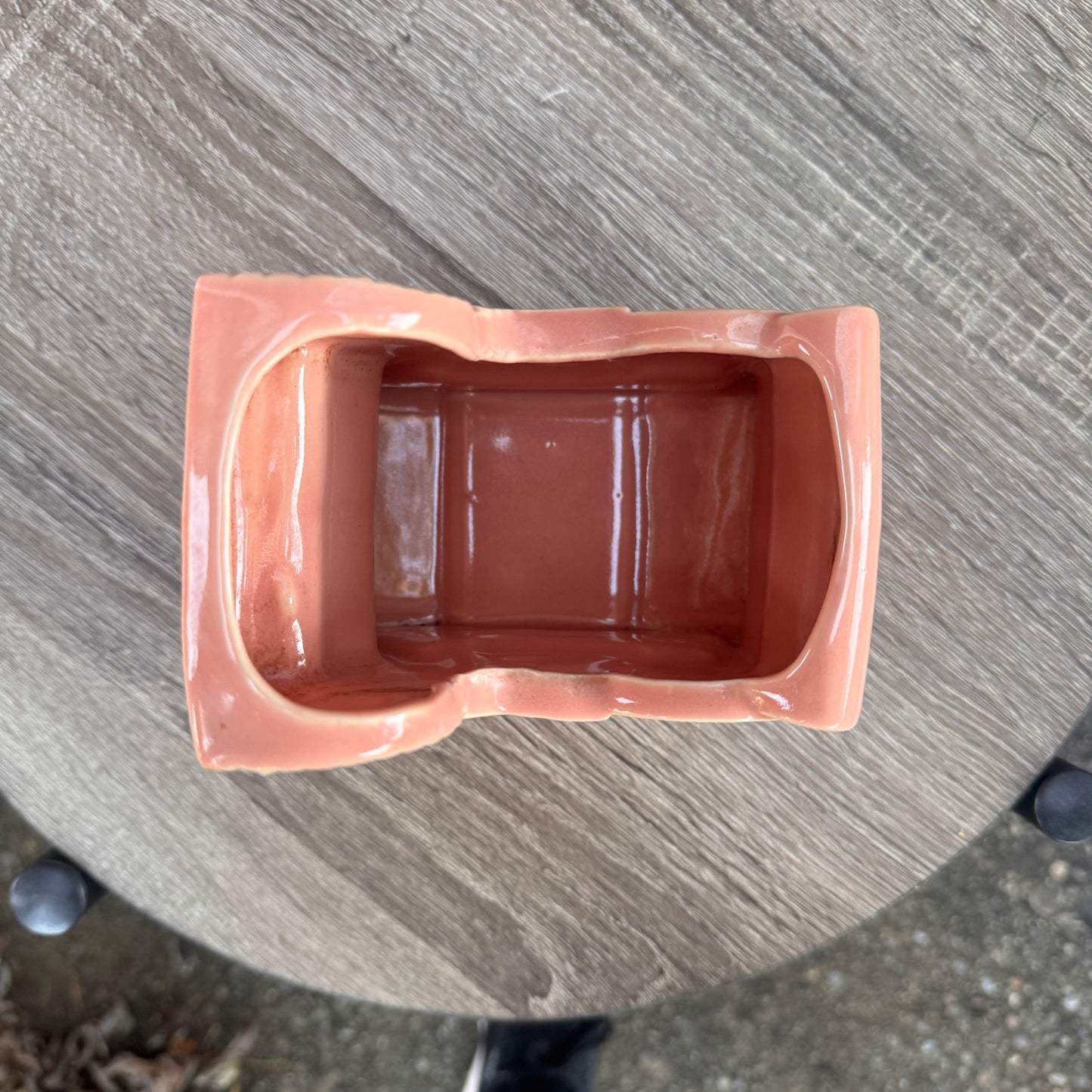 Vintage Pink Rocking Horse Planter