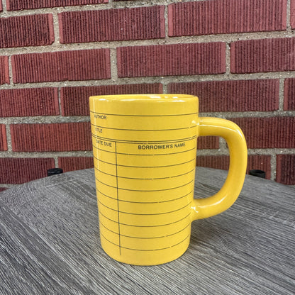 Out of Print Library Card Mug
