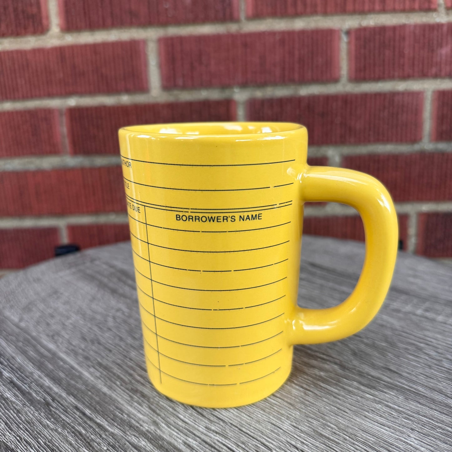 Out of Print Library Card Mug