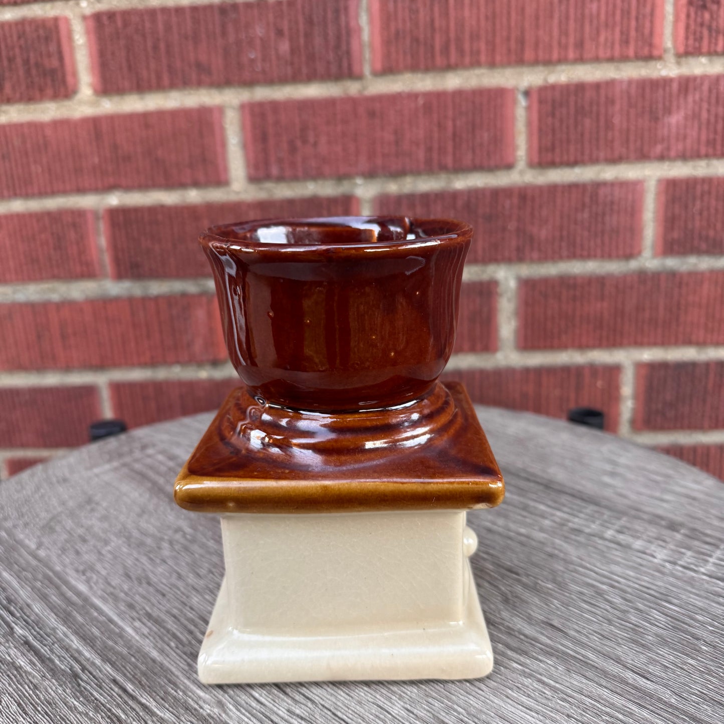 Vintage Ceramic Coffee Grinder-Style Planter