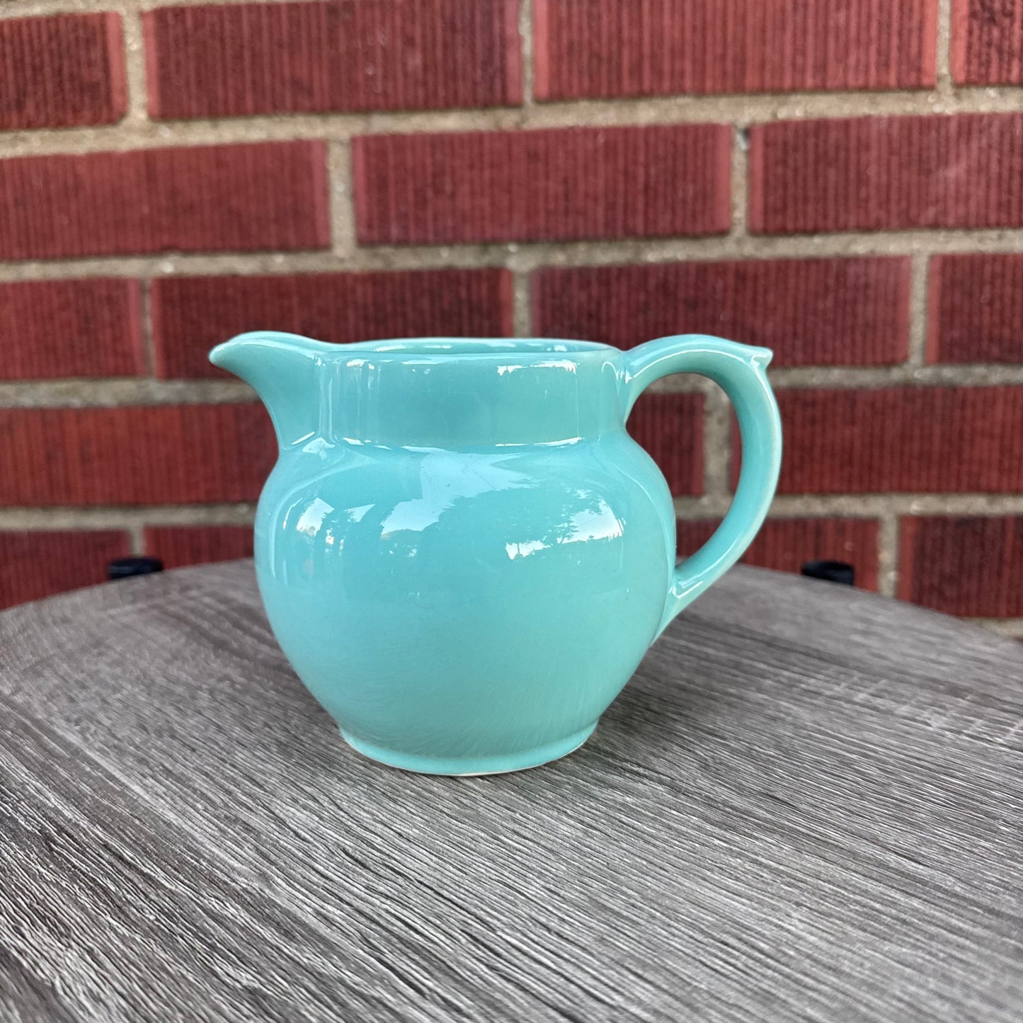 Ceramic Teal Creamer Pitcher