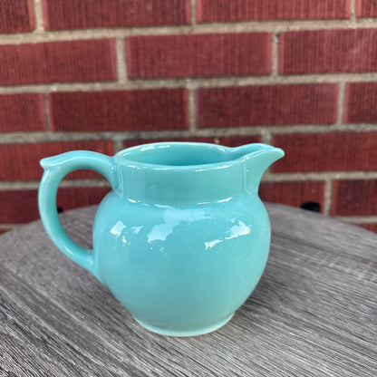 Ceramic Teal Creamer Pitcher