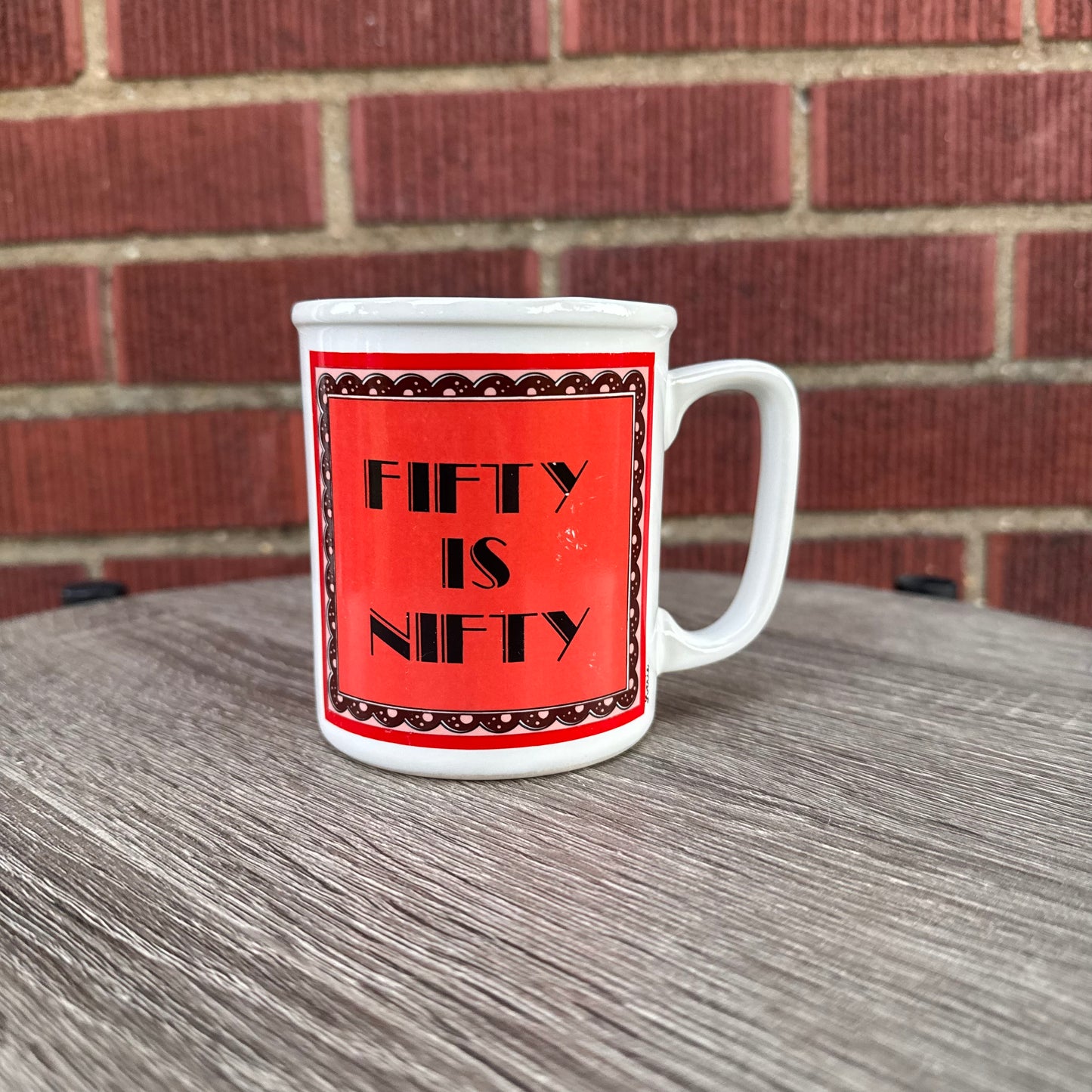 Vintage "Fifty is Nifty" Mug