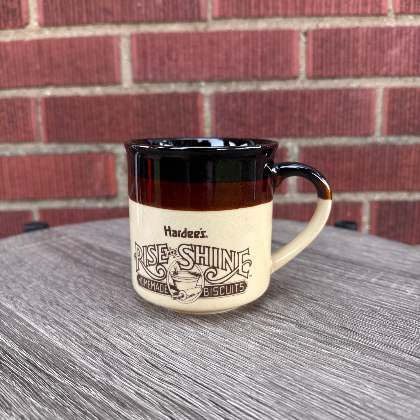 Vintage Hardee's "Rise and Shine Homemade Biscuits" Mug