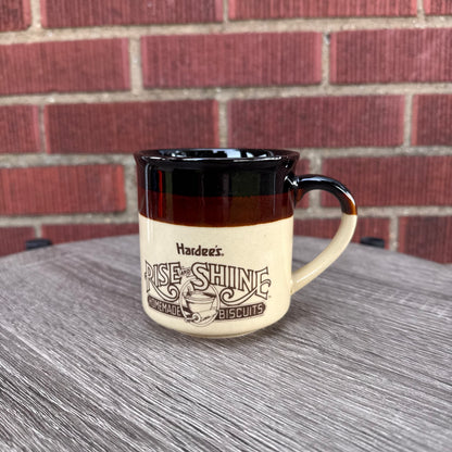 Vintage Hardee's "Rise and Shine Homemade Biscuits" Mug