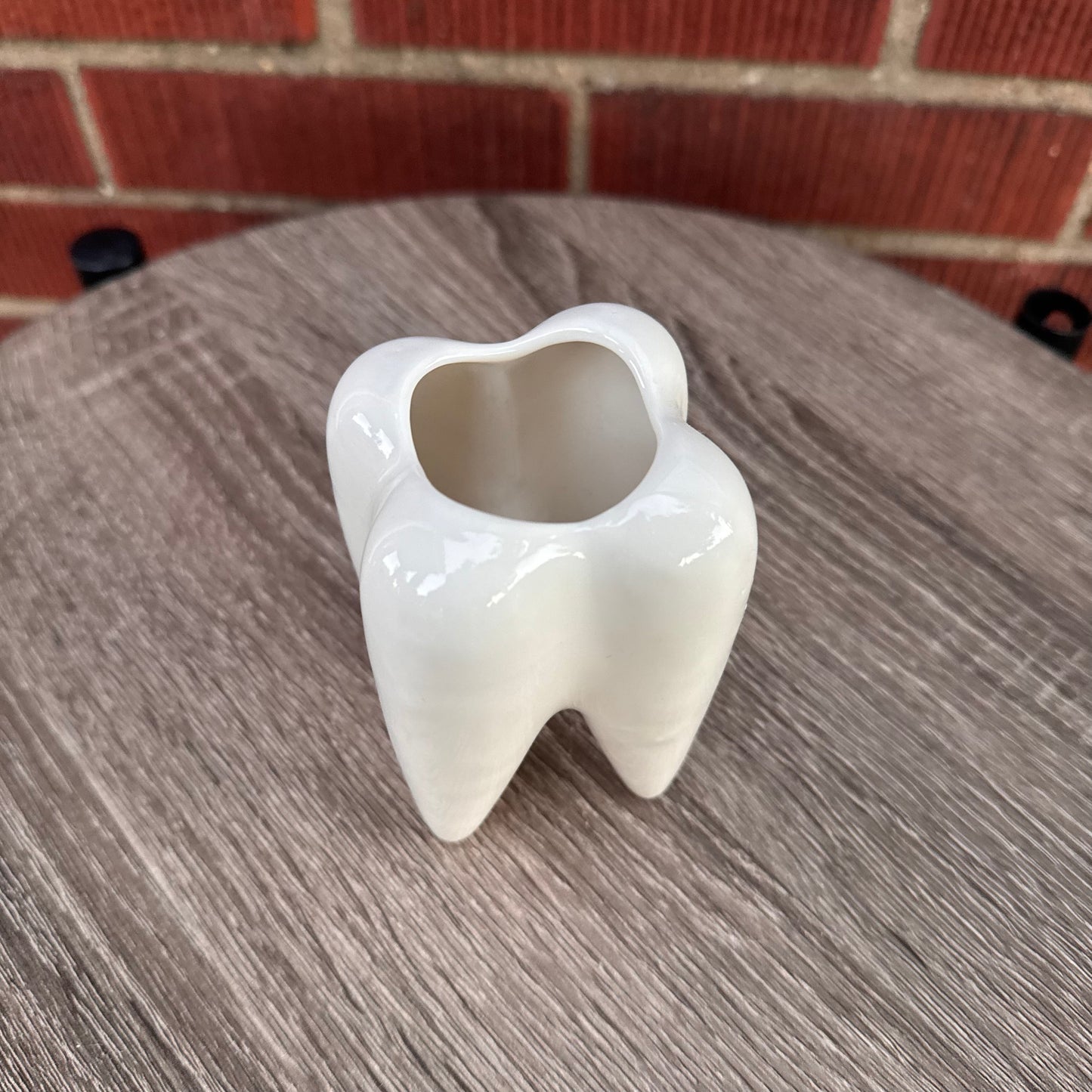 Ceramic Tooth Pencil Holder/Planter