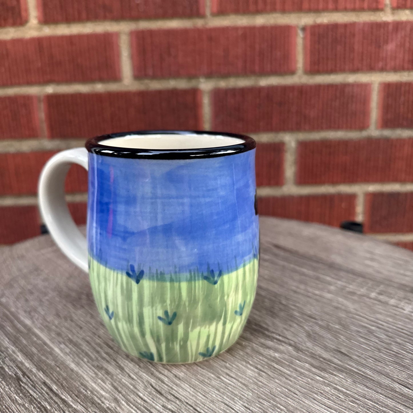 Ceramic Black Poodle Mug