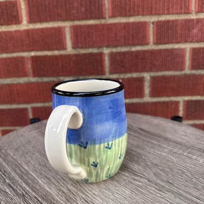 Ceramic Black Poodle Mug