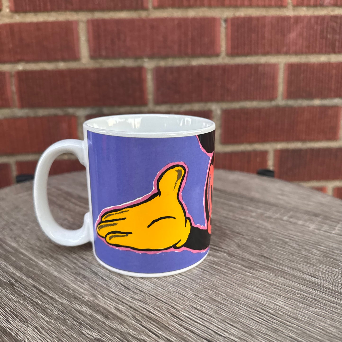 Vintage Disney Mickey & Minnie Mouse Pop Art Coffee Mug