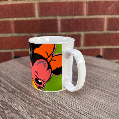 Vintage Disney Mickey & Minnie Mouse Pop Art Coffee Mug