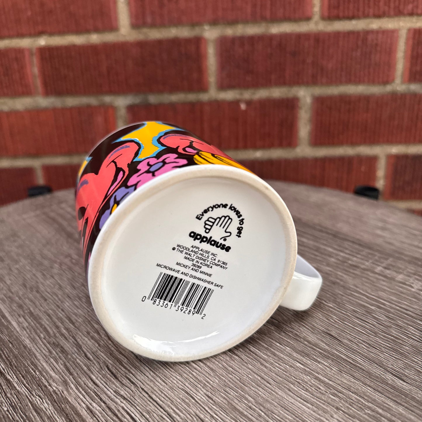 Vintage Disney Mickey & Minnie Mouse Pop Art Coffee Mug
