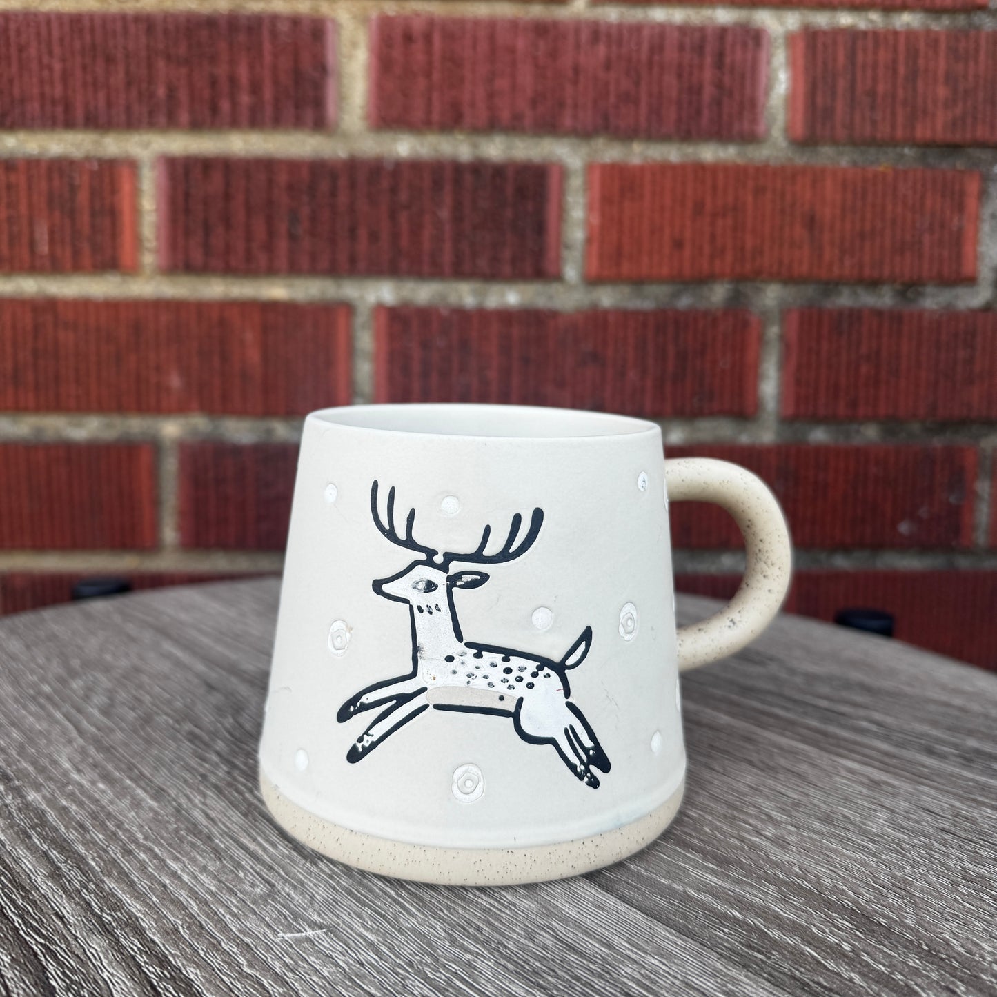 Arwen Ceramic Mug with Leaping Deer