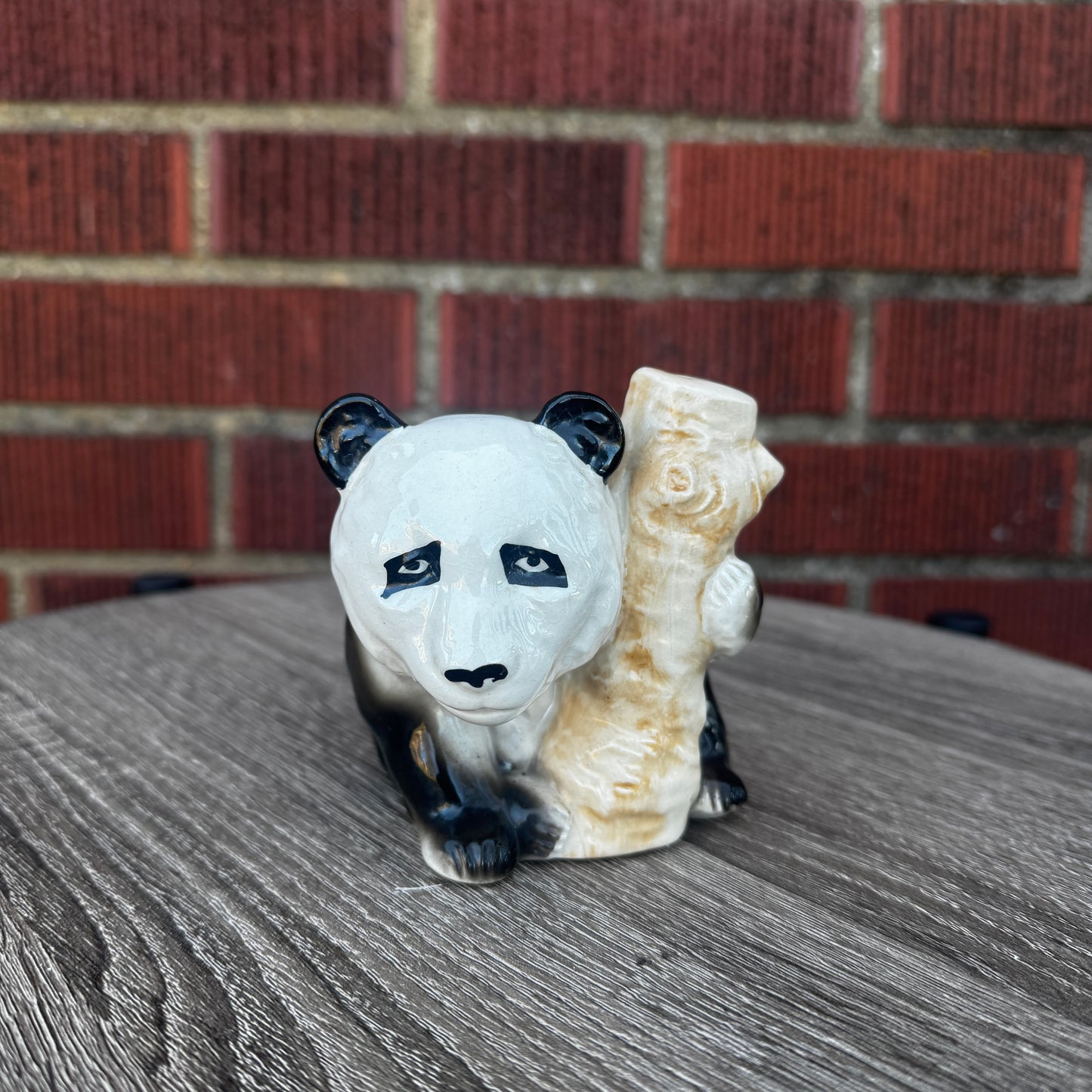 Vintage Ceramic Panda Planter