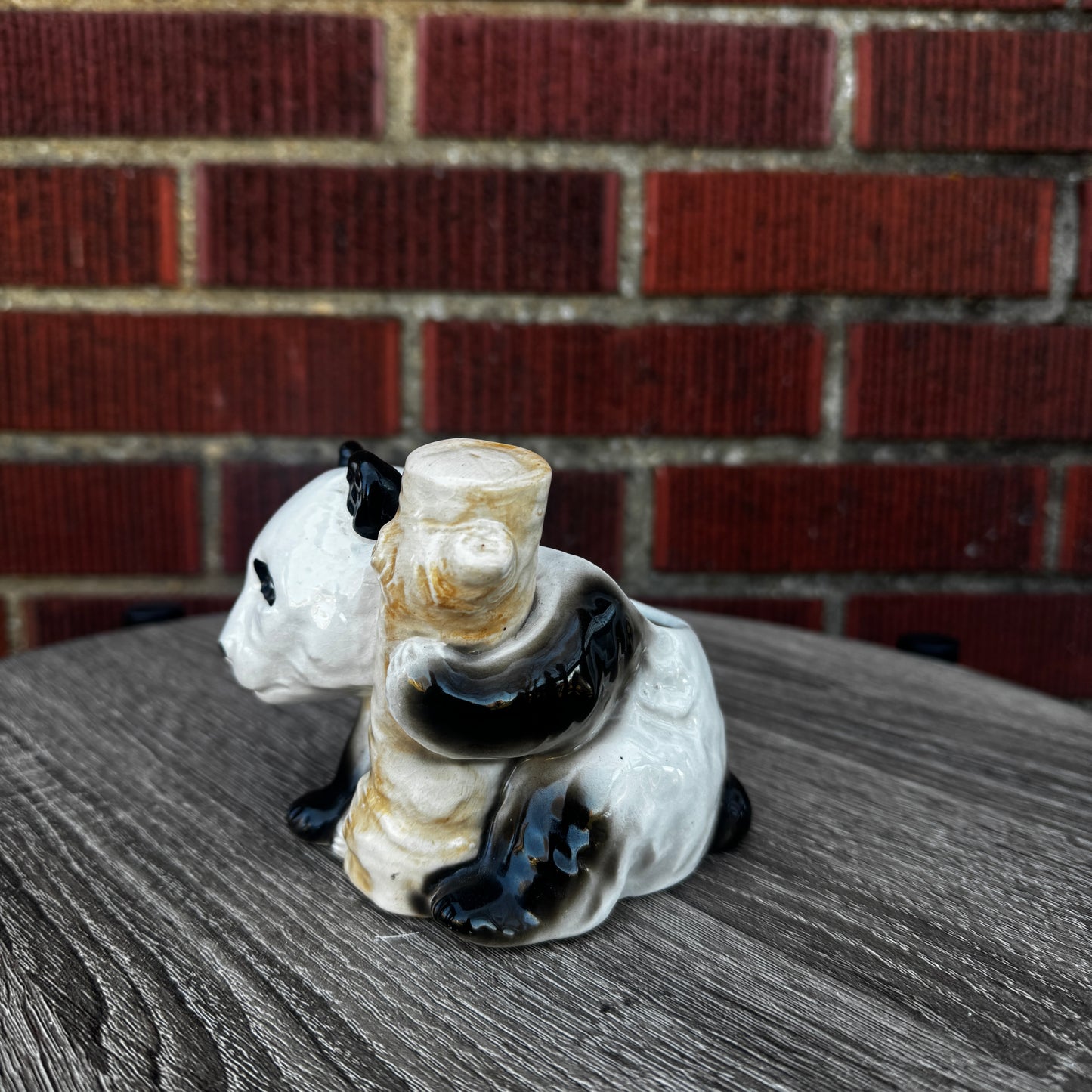 Vintage Ceramic Panda Planter