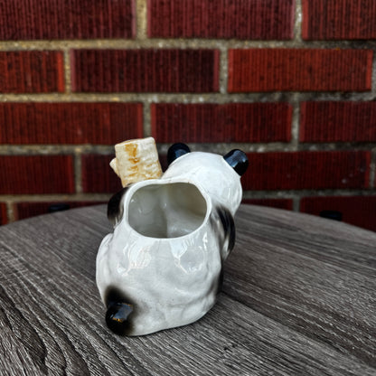 Vintage Ceramic Panda Planter