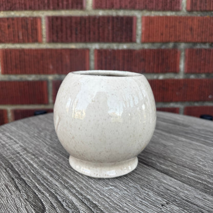 Vintage McCoy Smiley Face Mug (Speckled Beige)