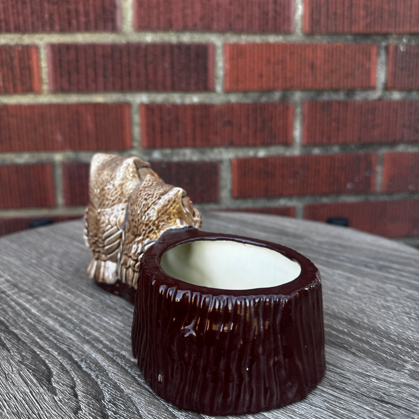 Ceramic Owl Family Planter