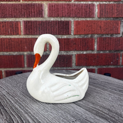 Ceramic Swan Planter