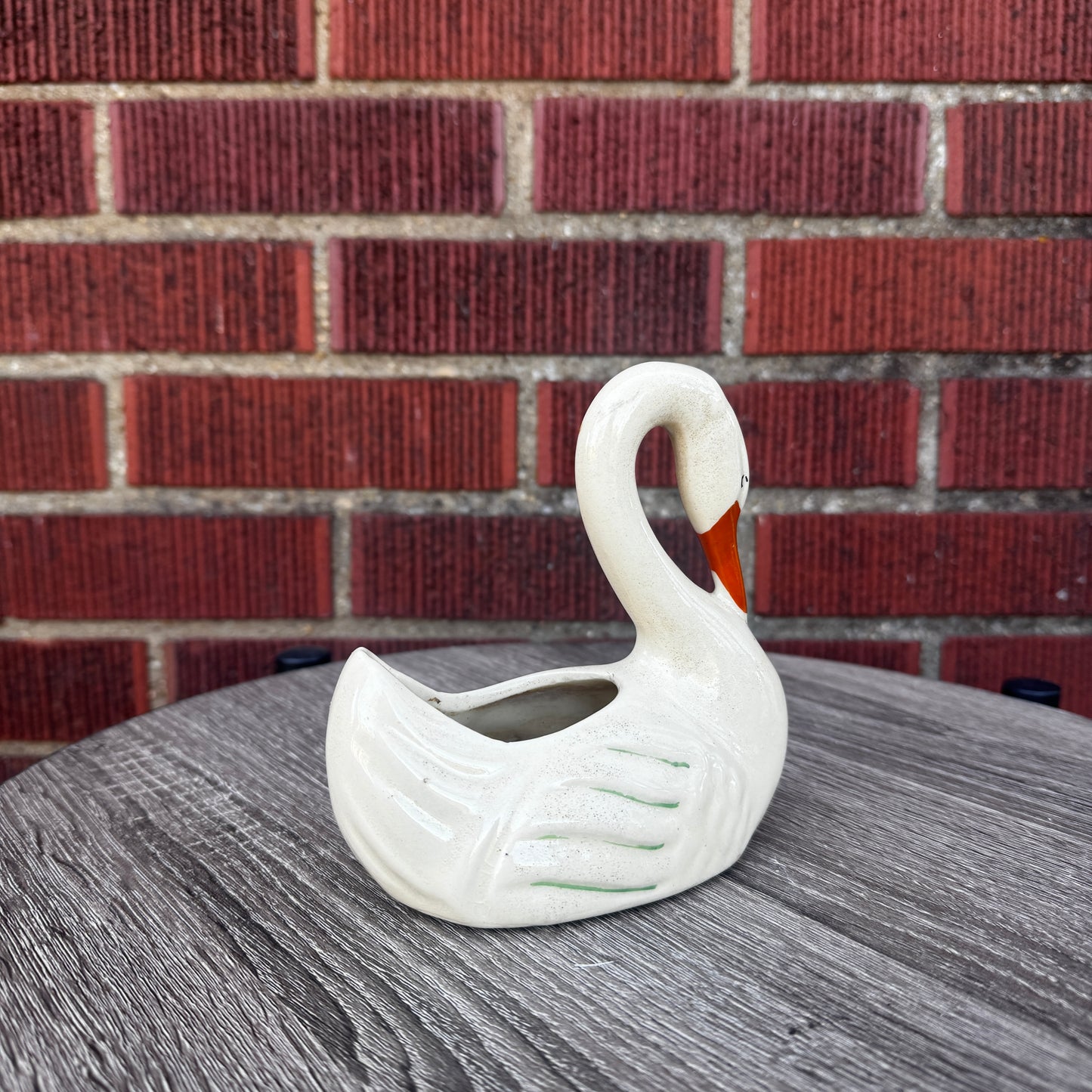 Ceramic Swan Planter