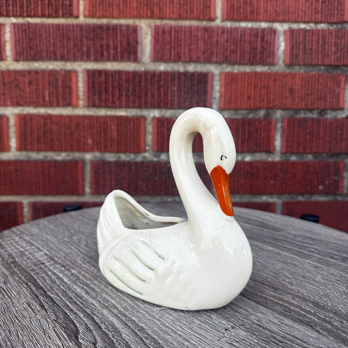 Ceramic Swan Planter
