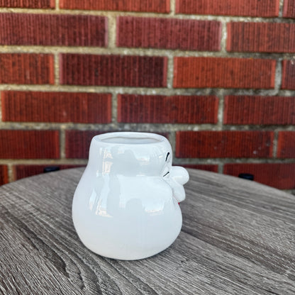Vintage Spooky Hollow Ceramic Ghost Mug